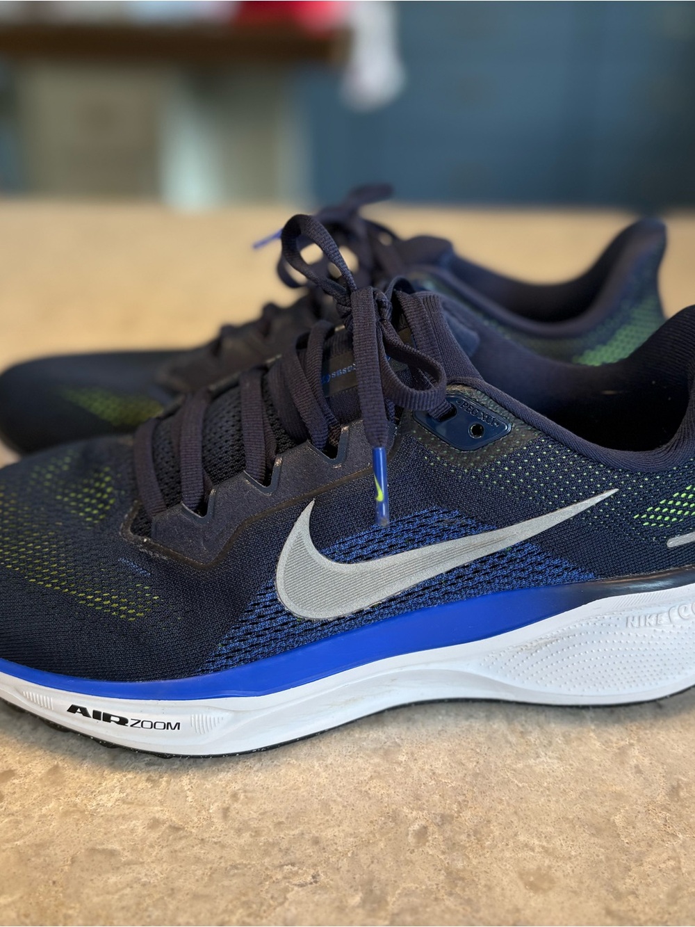 Nike Men’s Air Zoom Running Shoes - Navy/Blue/White